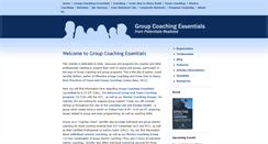 Desktop Screenshot of groupcoachingessentials.com