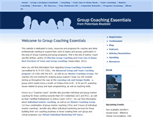 Tablet Screenshot of groupcoachingessentials.com